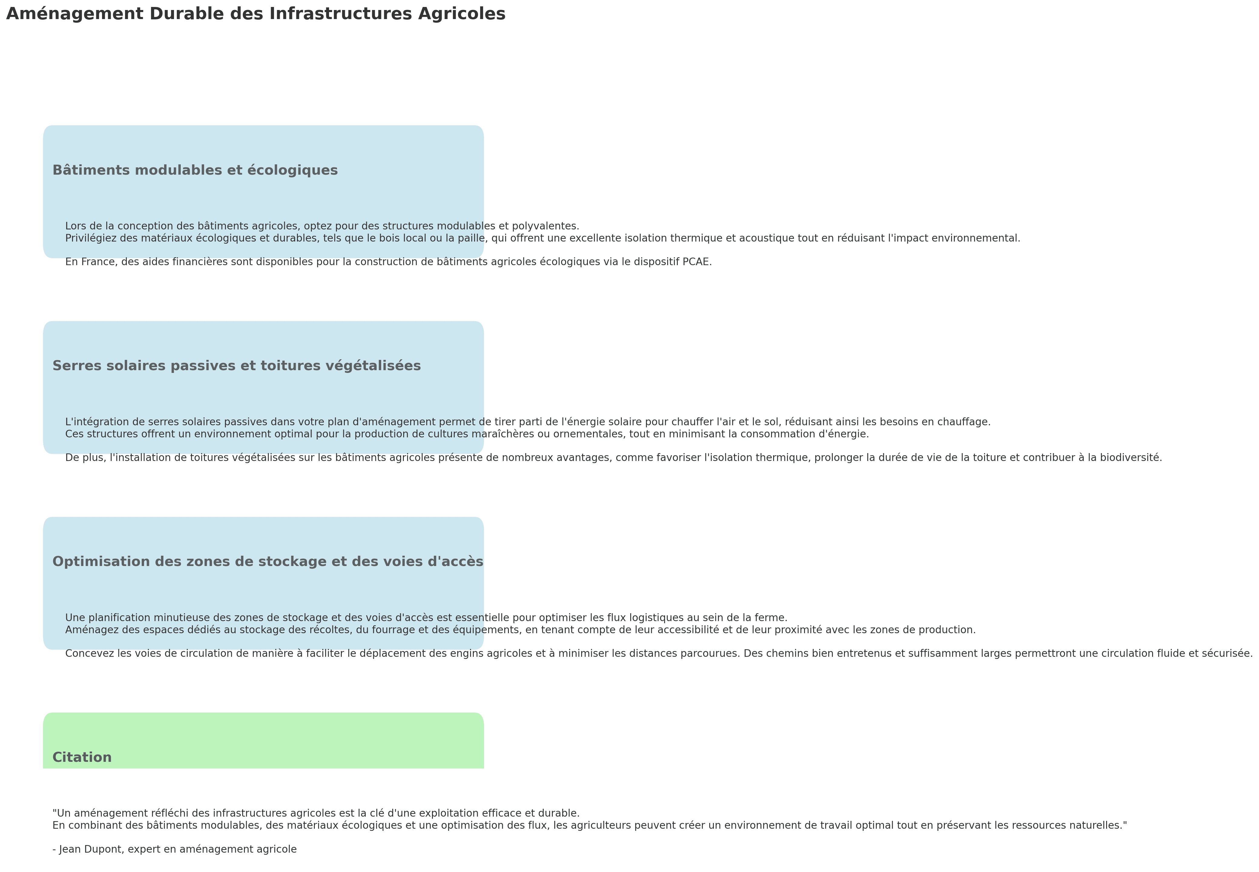 découvrez comment l'infrastructure agricole durable transforme les pratiques agricoles, favorise la biodiversité et contribue à la sécurité alimentaire tout en préservant notre environnement.